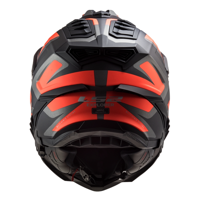 Casque enduro LS2 MX701 Explorer Alter noir-orange-gris