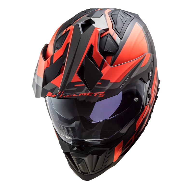 Casque enduro LS2 MX701 Explorer Alter noir-orange-gris