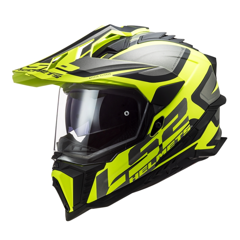 Casque Enduro LS2 MX701 Explorer Alter noir-gris-jaune fluo