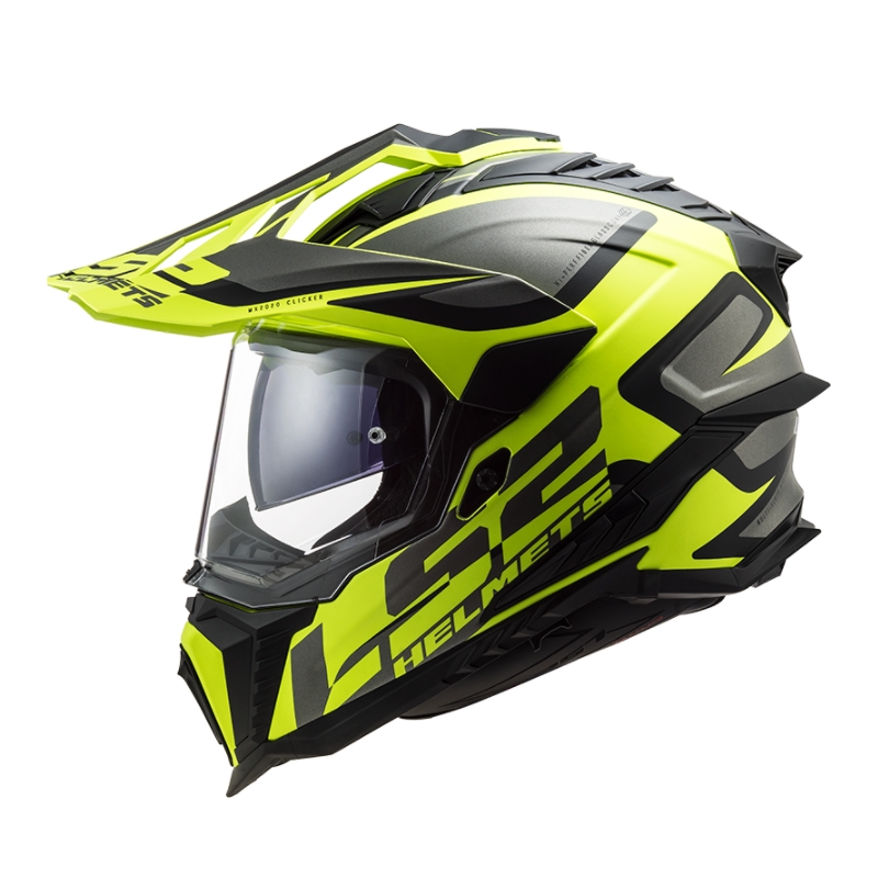 Casque Enduro LS2 MX701 Explorer Alter noir-gris-jaune fluo
