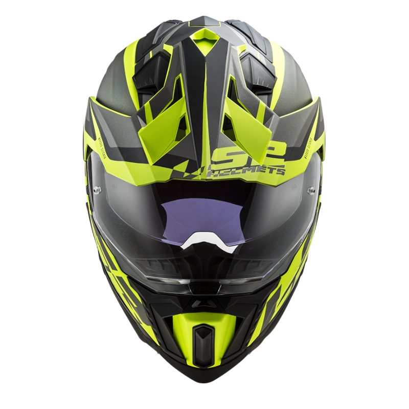 Casque Enduro LS2 MX701 Explorer Alter noir-gris-jaune fluo