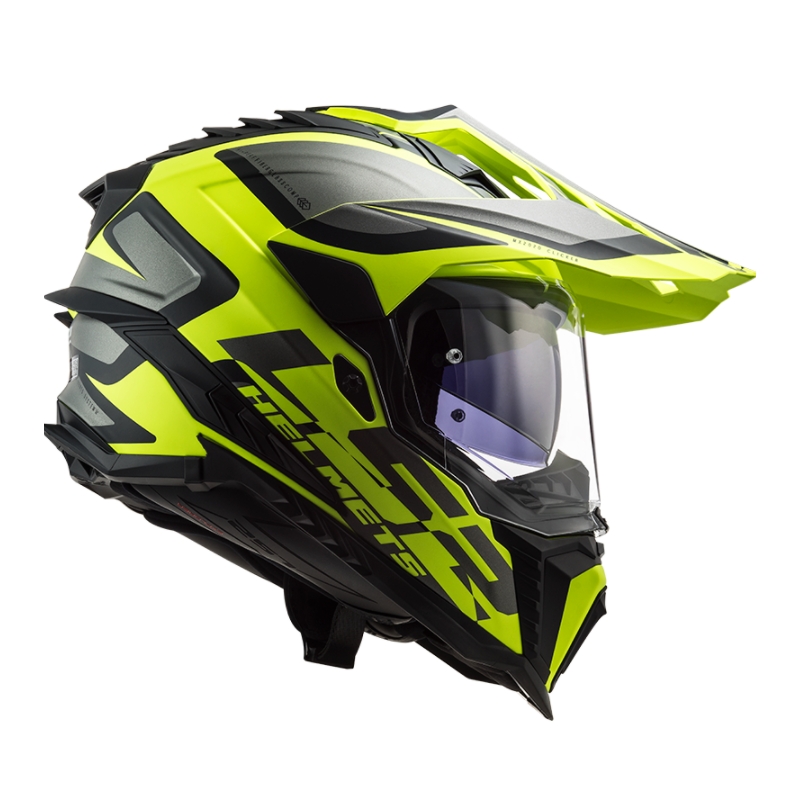 Casque Enduro LS2 MX701 Explorer Alter noir-gris-jaune fluo