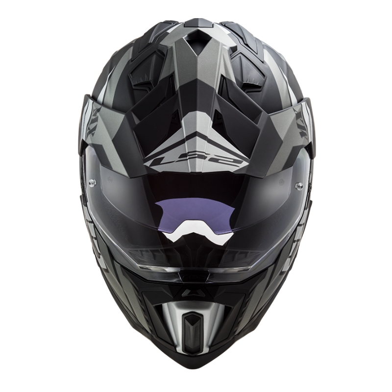 Casque Enduro LS2 MX701 Explorer Atlantis noir-gris-blanc