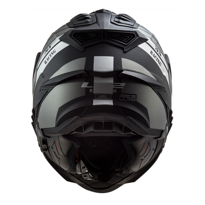 Casque Enduro LS2 MX701 Explorer Atlantis noir-gris-blanc