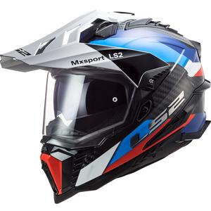 Casque Enduro LS2 MX701 Explorer C Frontier noir-bleu-blanc