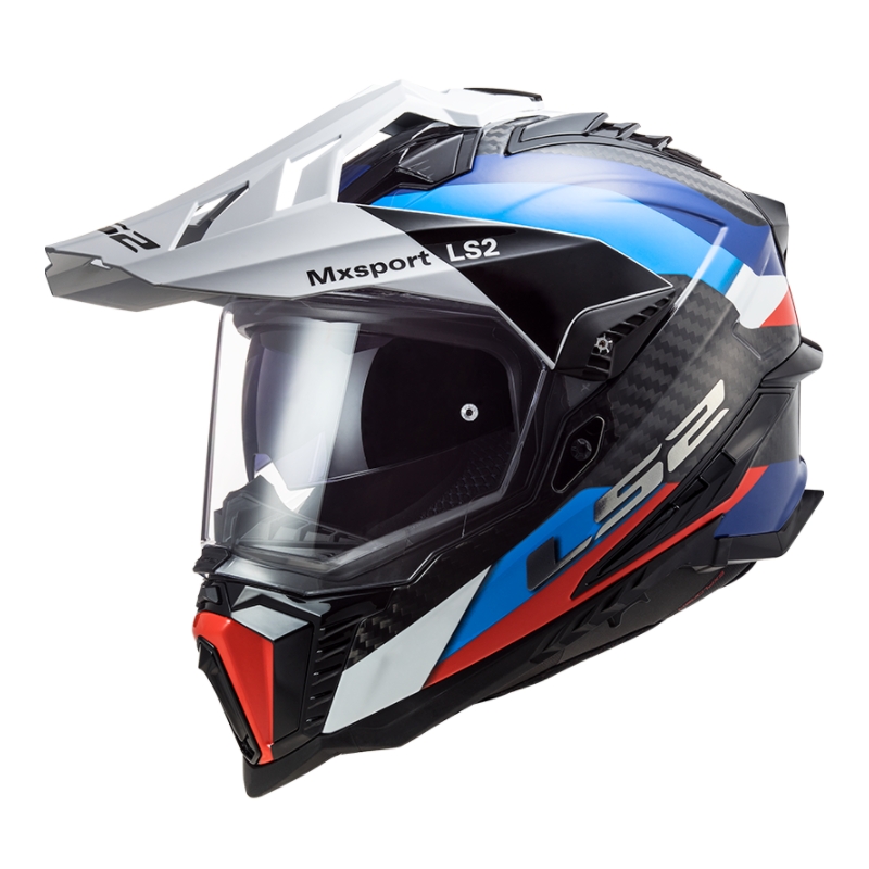 Casque Enduro LS2 MX701 Explorer C Frontier noir-bleu-blanc