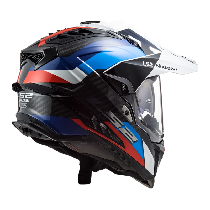 Casque Enduro LS2 MX701 Explorer C Frontier noir-bleu-blanc