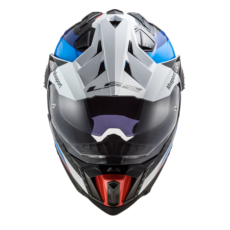 Casque Enduro LS2 MX701 Explorer C Frontier noir-bleu-blanc