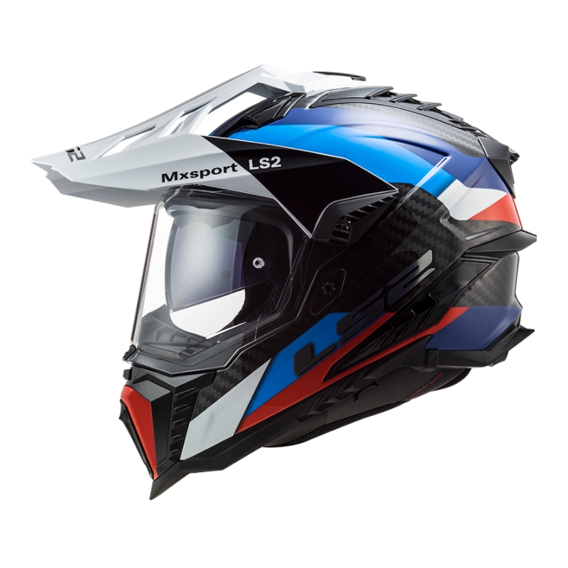 Casque Enduro LS2 MX701 Explorer C Frontier noir-bleu-blanc