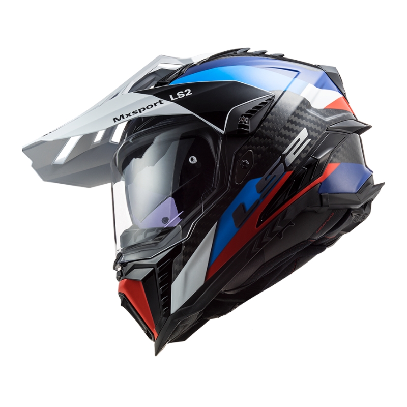Casque Enduro LS2 MX701 Explorer C Frontier noir-bleu-blanc