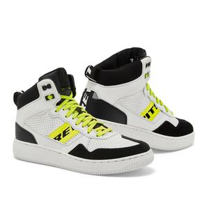 Bottes de moto Revit Pacer noir-blanc-jaune fluo