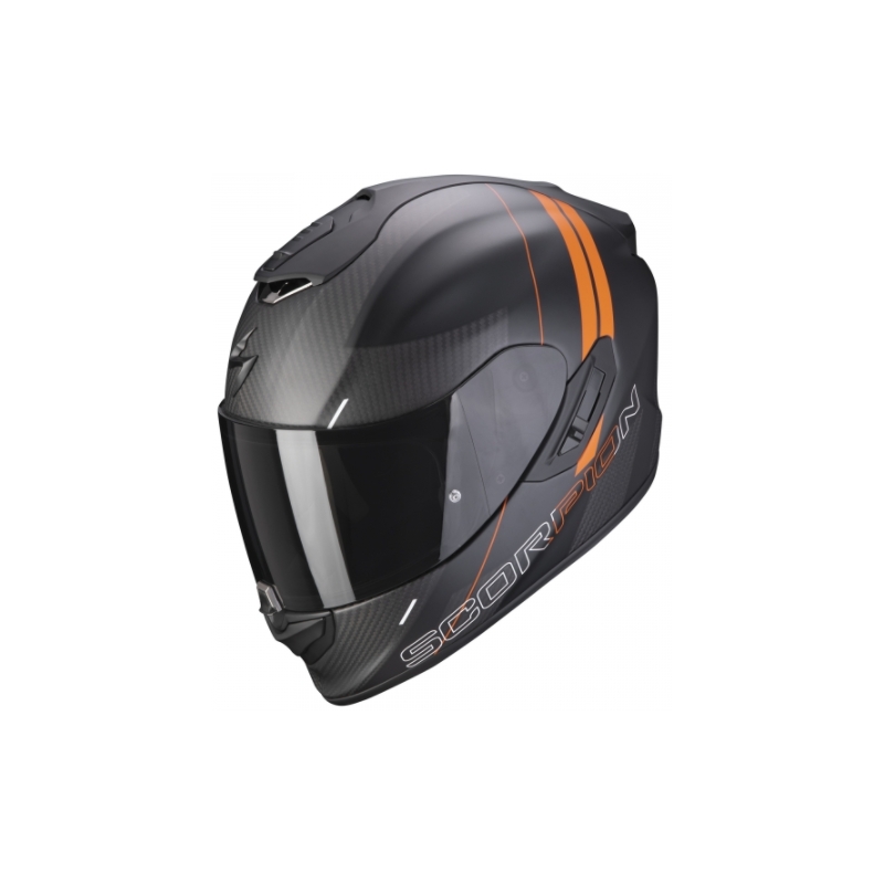 Casque intégral Scorpion EXO-1400 Carbon Air Drik noir-orange