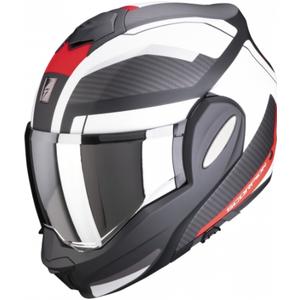 Casque à visière Scorpion EXO-TECH Trap noir-blanc-rouge