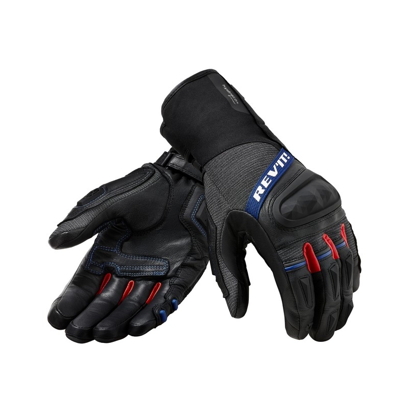 Gants moto Revit Sand 4 H2O noir-rouge soldes