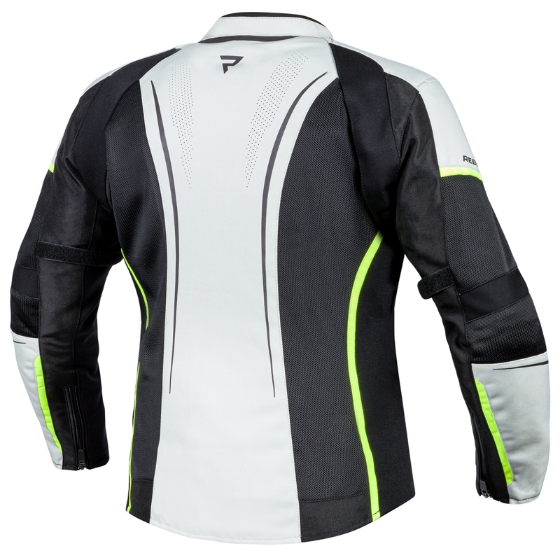 Veste de moto Rebelhorn Flux noir-gris pour femme