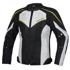 Veste de moto Rebelhorn Hiflow IV Black-Silver-Fluo Yellow pour femme soldes