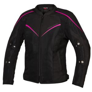 Veste de moto Rebelhorn Hiflow IV Black-Fluo Pink pour femme soldes