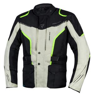 Veste de moto Rebelhorn Hiker III noir-gris-jaune fluo soldes