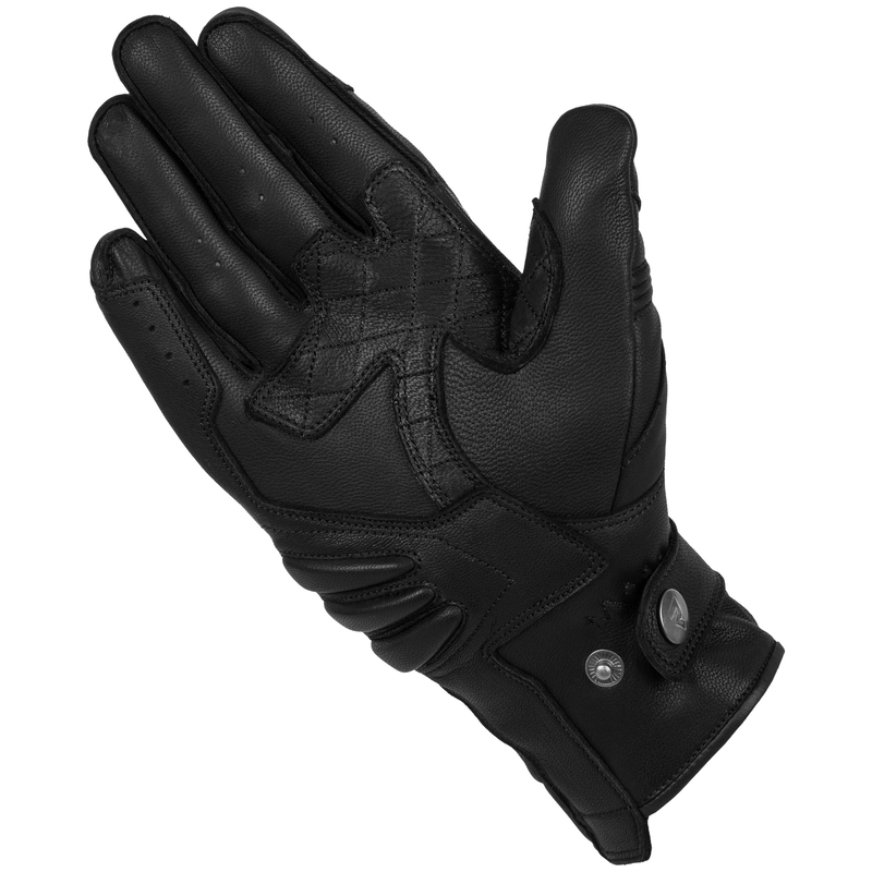 Gants de moto noirs Rebelhorn Hunter soldes