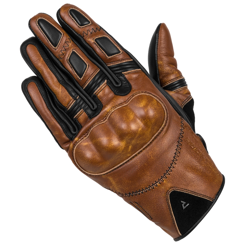 Gants de moto Rebelhorn Thug II marron clair soldes