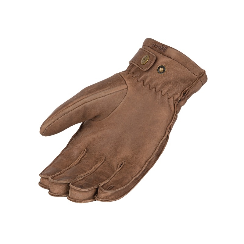 Gants moto BROGER Alaska marron soldes