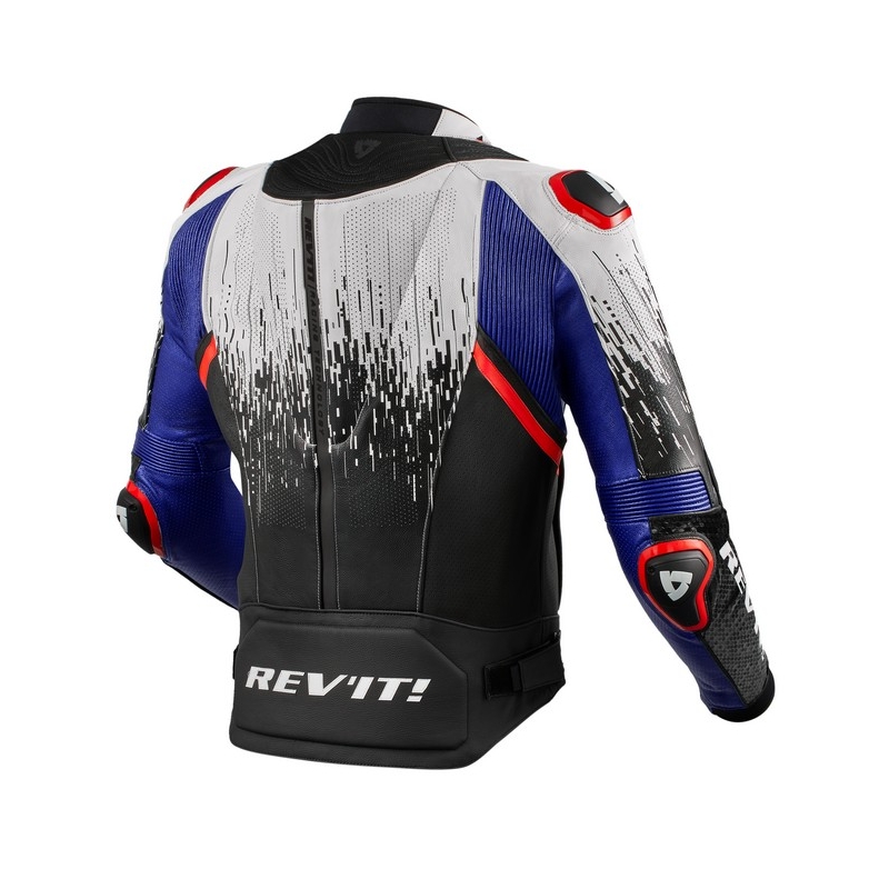 Veste de moto Revit Quantum 2 Pro Air noir, blanc et bleu soldes