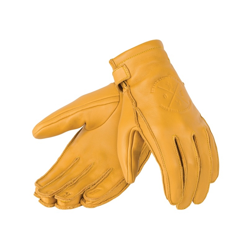 Gants moto femme BROGER Alaska jaune soldes