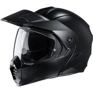 Casque de moto HJC C80 noir mat à visière relevable soldes