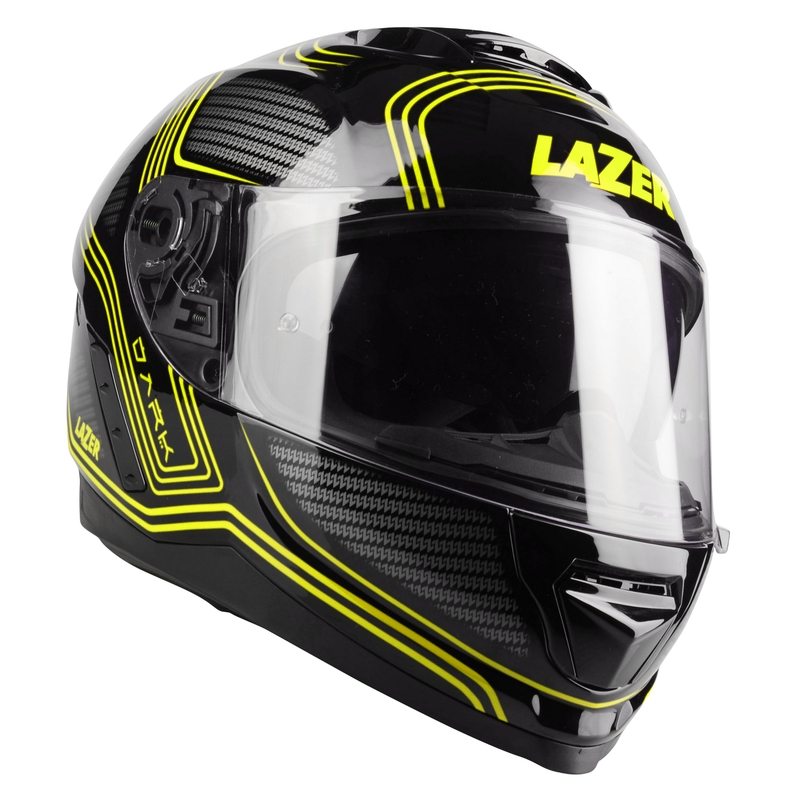 Casque moto intégral Lazer Rafale EVO Darkside noir-gris-jaune fluo soldes