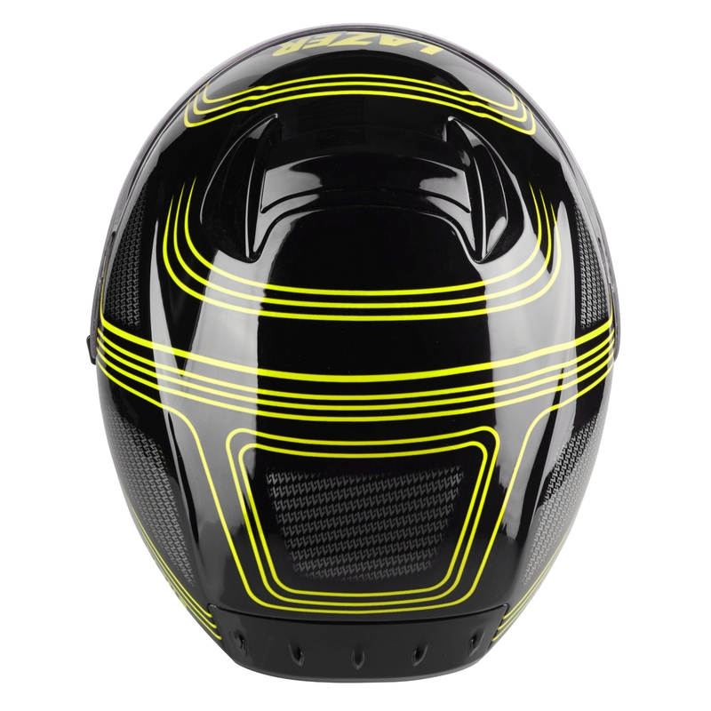 Casque moto intégral Lazer Rafale EVO Darkside noir-gris-jaune fluo soldes