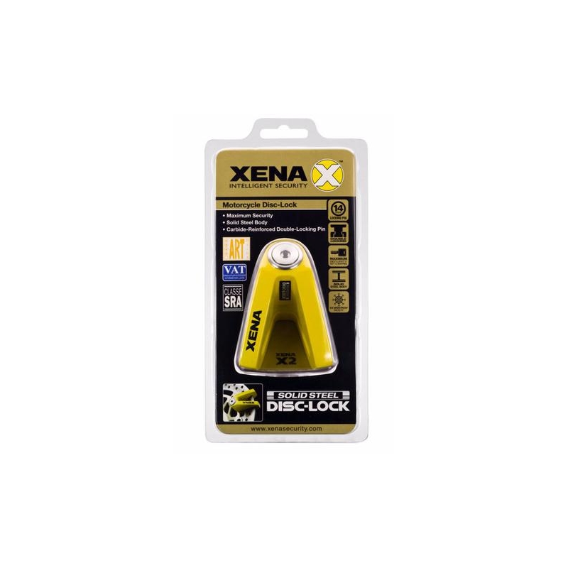 Serrure de frein à disque XENA X2 jaune
