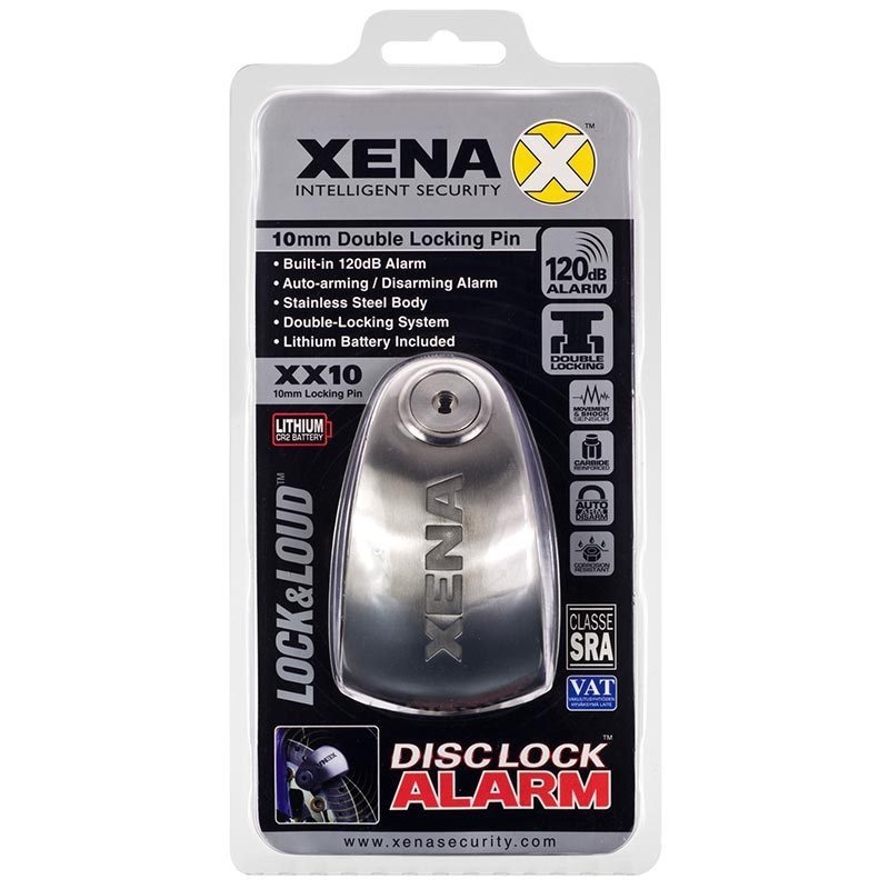 Serrure de frein à disque XENA XX10 argent