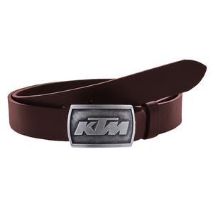 Ceinture moto en cuir avec boucle KTM marron