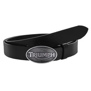 Ceinture moto en cuir avec boucle Triumph