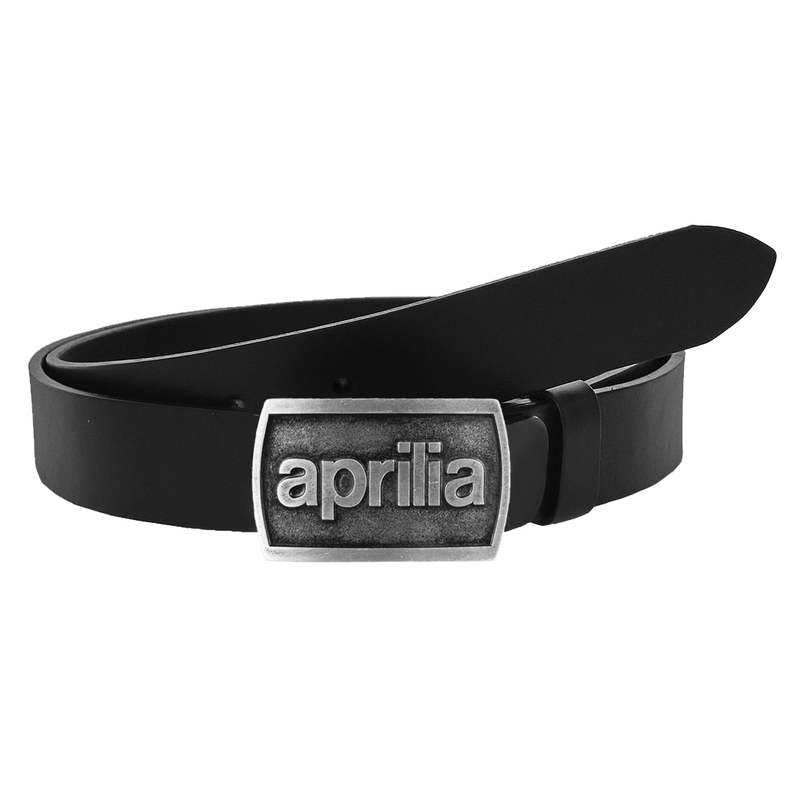 Ceinture moto en cuir avec boucle Aprilia