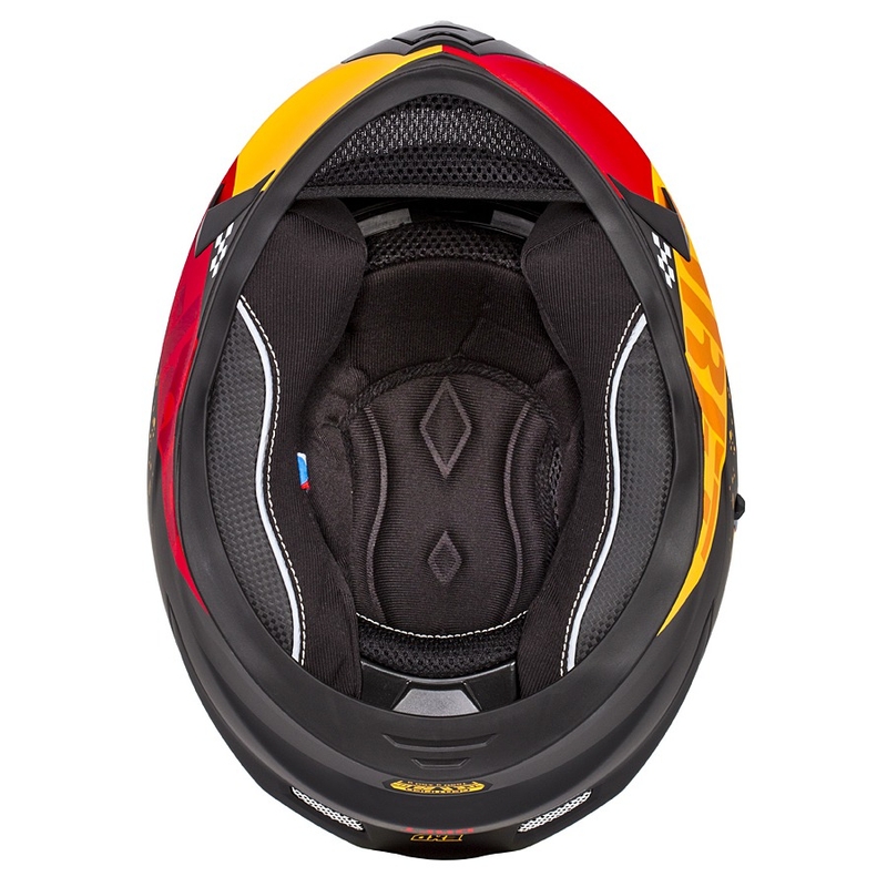 Casque moto intégral Cassida Integral 3.0 DRFT orange-rouge fluo