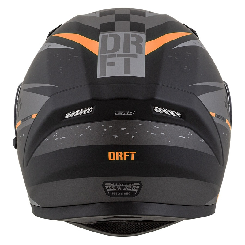 Casque moto Integral Cassida Integral 3.0 DRFT gris mat-noir-orange