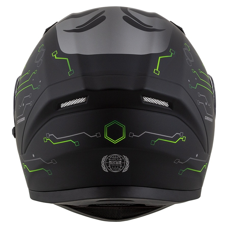Casque moto Cassida 3.0 Hack Integral Vert-Noir Matte