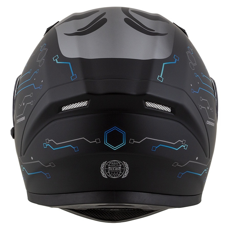 Cassida 3.0 Integrated Motorcycle Helmet Hack bleu-noir matte