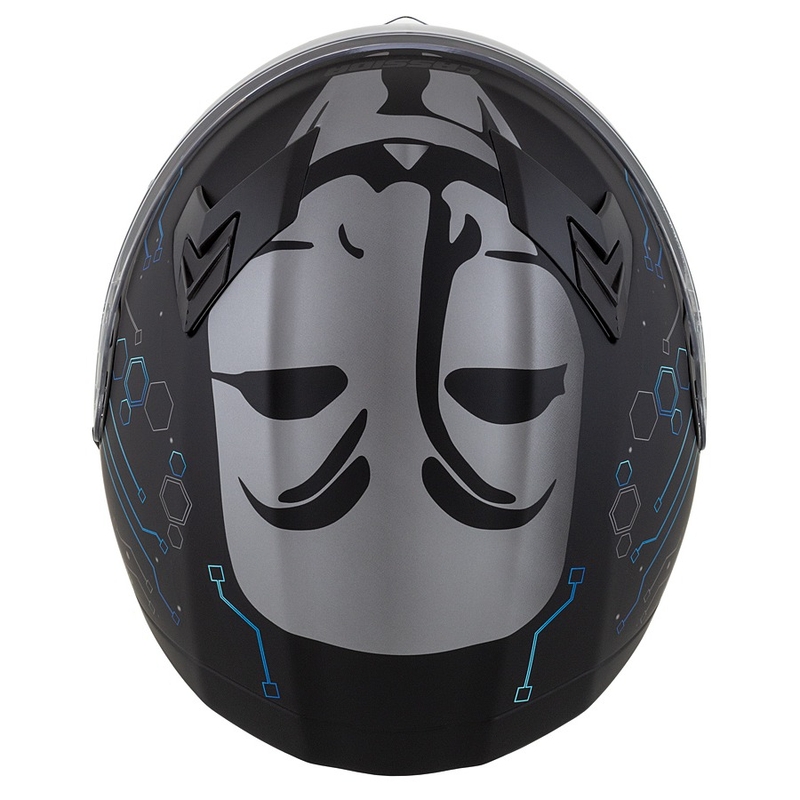 Cassida 3.0 Integrated Motorcycle Helmet Hack bleu-noir matte