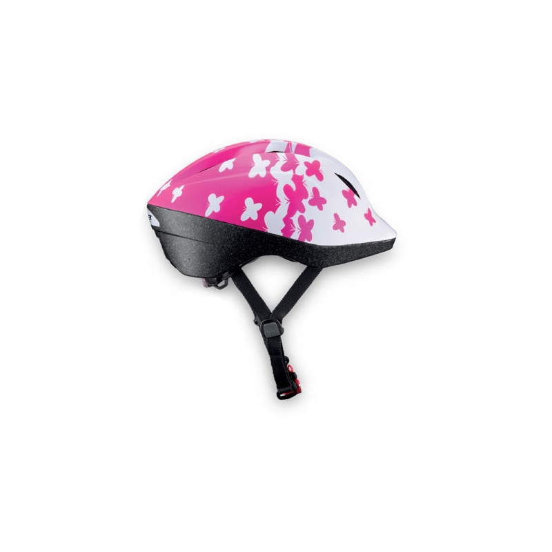 Casque de vélo pour enfants MET Buddy blanc-rose soldes
