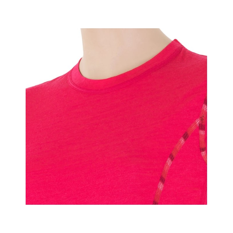 Dámské funkční triko Sensor Merino Air růžové - krátký rukáv výprodej