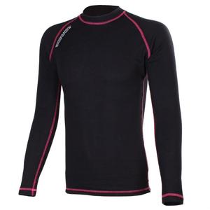 Chemise thermique à manches longues RSA Heat noire et rose