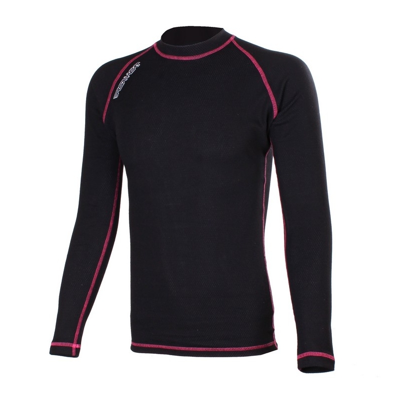 Chemise thermique à manches longues RSA Heat noire et rose