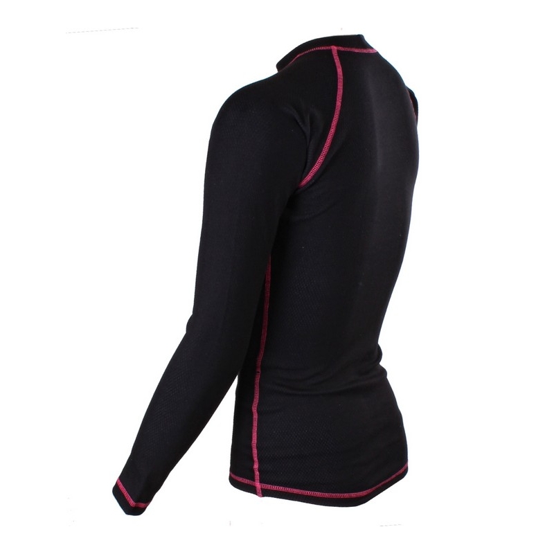 Chemise thermique à manches longues RSA Heat noire et rose