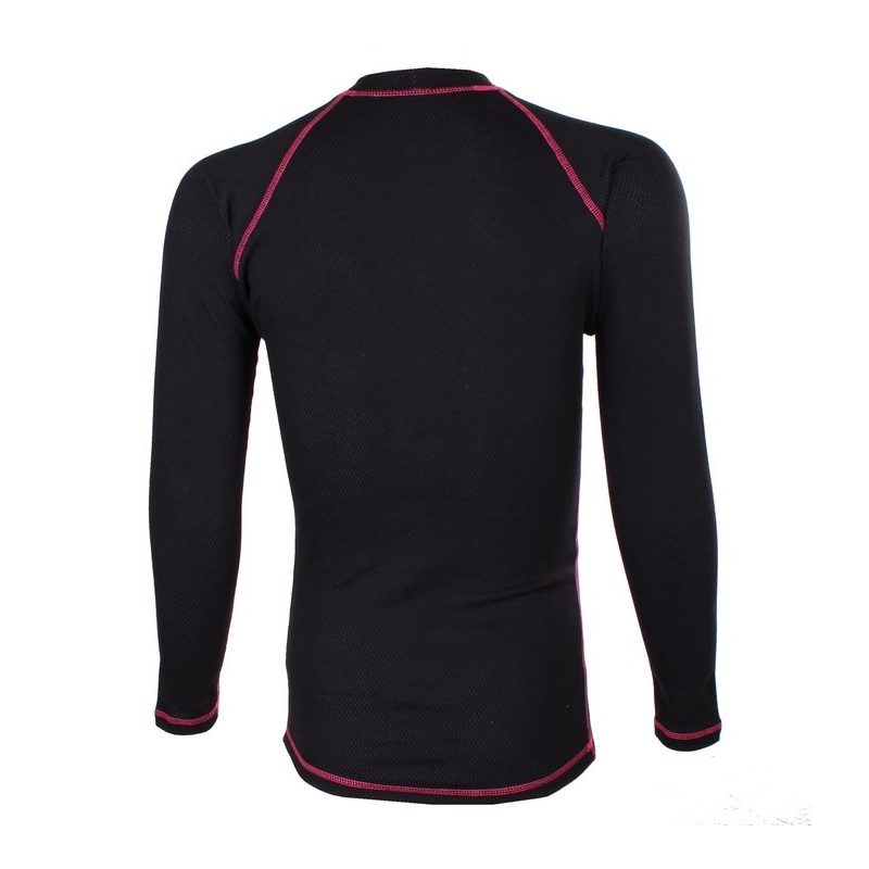 Chemise thermique à manches longues RSA Heat noire et rose