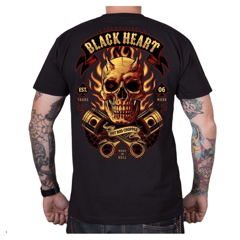 T-shirt hommes Black Heart Hell Boy