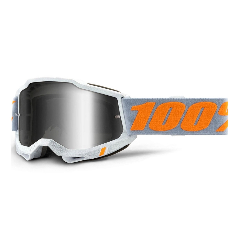 Motokrosové brýle 100% ACCURI 2 šedé (stříbrné zrcadlové plexi)