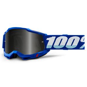 Lunettes de moto-cross 100% ACCURI 2 bleu (plexi fumé)