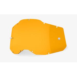Plexi 100% Racecraft 2/Accuri 2/Strata 2 jaune foncé (Anti-buée)